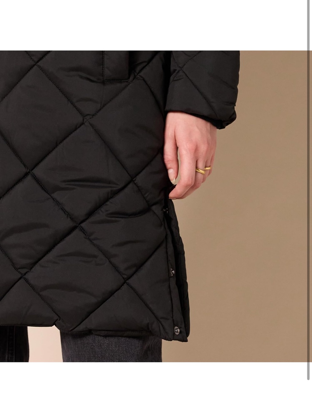 Puffer Jacket, Heavyweight Diamond Quilted Knee Length S. 1957/C-3 - Picture 4 of 8